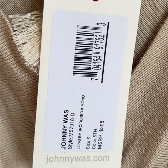 NWT JOHNNY WAS Silk Blend Kimono/Duster SZ S - Picture 8 of 8